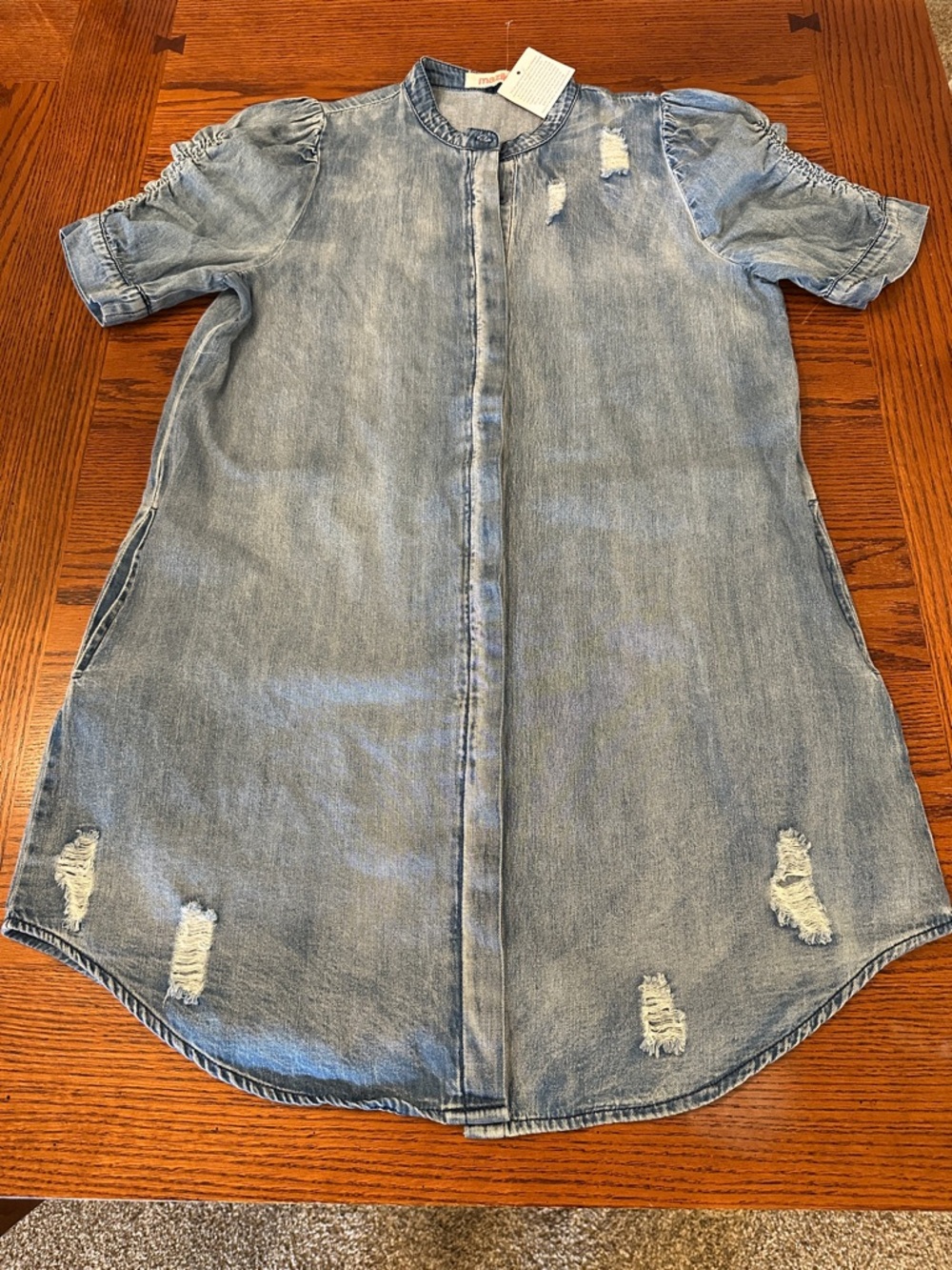 NWT Women’s Mazik Blue Denim dress size small